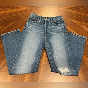 Levi’s Wedgie Straight Jeans-Medium Wash